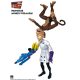 Earthworm Jim Action Figure Wave 1: Professor Monkey-For-A-Head 28 cm