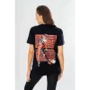 DC Comics T-Shirt Harley Quinn Front Back Warning Size L