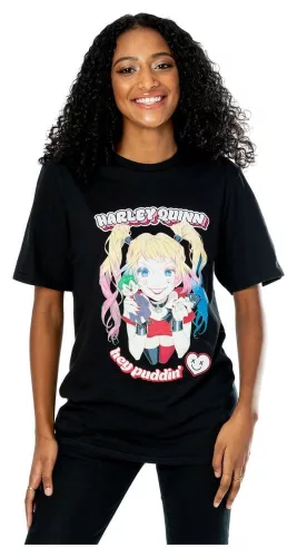 DC T-Shirt Harley Quinn Anime Puddin' Size M