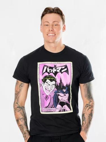 Batman T-Shirt Joker Anime Poster Size L
