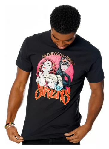 Gotham City Sirens T-Shirt Vintage Poster Size L
