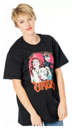 Gotham City Sirens T-Shirt Vintage Poster Size M