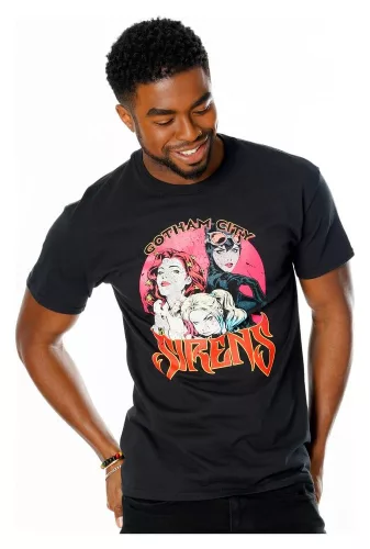Gotham City Sirens T-Shirt Vintage Poster Size XL
