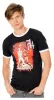Gotham City Sirens T-Shirt Crossword Black Ringer Size L