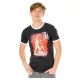 Gotham City Sirens T-Shirt Crossword Black Ringer Size M