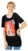 Gotham City Sirens T-Shirt Crossword Black Ringer Size XXL