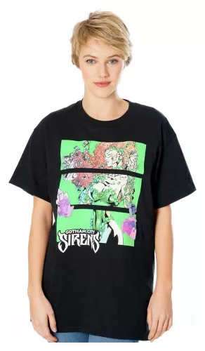 Gotham City Sirens T-Shirt Poison Ivy Sirens Cash Black Size M