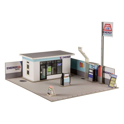 Original Illustration 1/64 Paper Model Kit 1/64 Gas Station 11 cm (re-run)