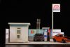 Original Illustration 1/64 Paper Model Kit 1/64 Gas Station 11 cm (re-run)