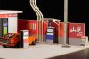 Original Illustration 1/64 Paper Model Kit 1/64 Gas Station 11 cm (re-run)