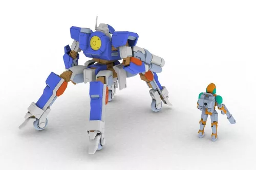 Wolf Fang Sky Fang 2001 Plastic Model Kit TYPE03 Karyu 12 cm