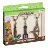 Minecraft Keychains 3-Pack Assortment (12)