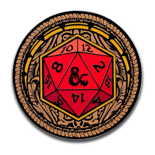 Dungeons & Dragons Pins Blind Box Mystery Mystery D20 Pins Assortment (10)