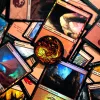 Magic: The Gathering Pins Blind Box Mystery Stained Glass Lands Assortment (10)