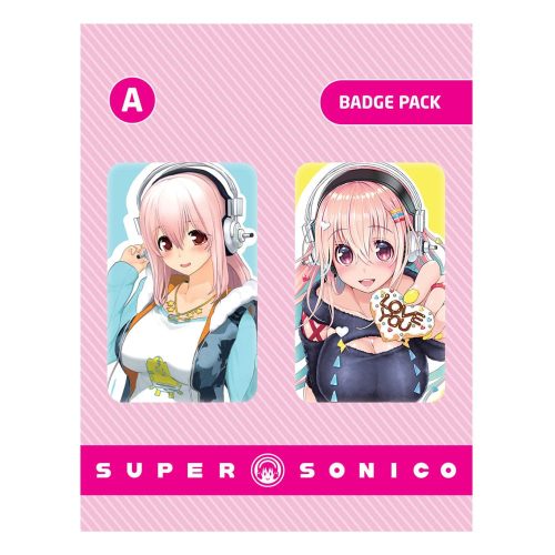 Super Sonico Kitűző 2-Pack Set A