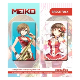   Vocaloid Button 2-Pack Meiko (Art by Kurisu Toshi / kurojishi)