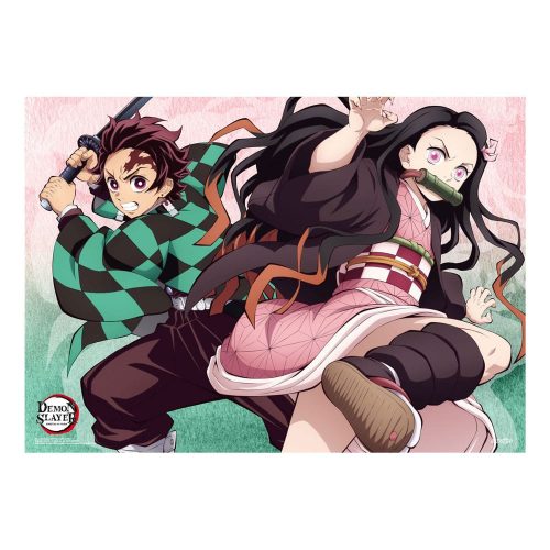 Demon Slayer: Kimetsu no Yaiba Fabric Poszter Tanjiro And Nezuko 84 x 118 cm