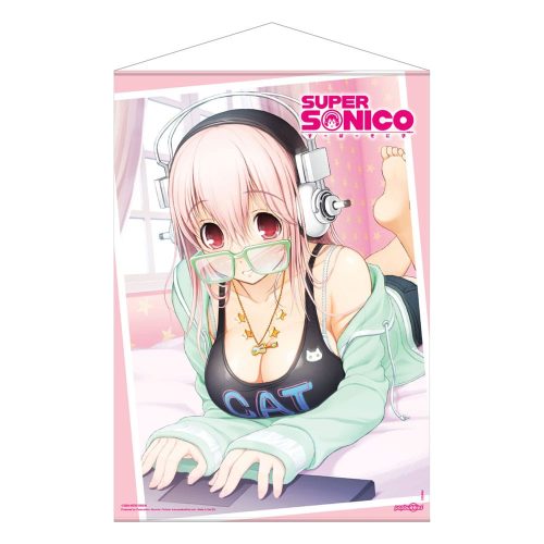 Super Sonico Plakát Super Sonico on her Laptop 50 x 70 cm