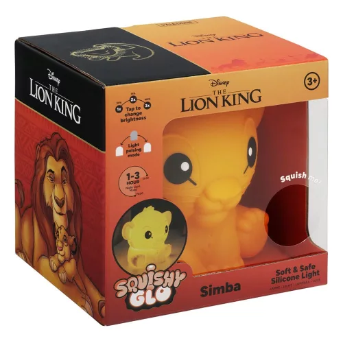 Disney Squishy Glo Silicon Lámpa The Lion King Simba 15 cm