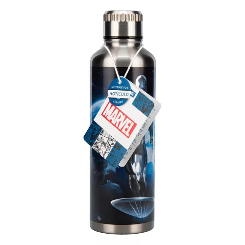 Fantastic Four Metal Water Bottle Silver Surfer