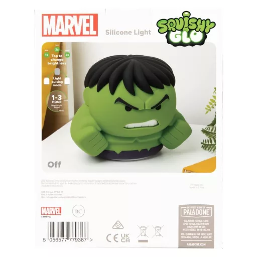 Marvel Universe SquishyGlo Silicon Light Hulk Rechargeable 15 cm