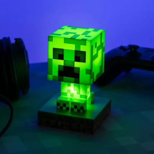 Minecraft Icons Lámpa Creeper 11 cm