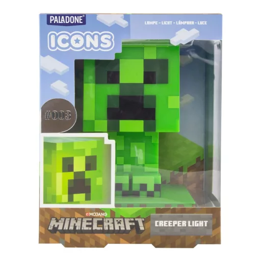 Minecraft Icons Lámpa Creeper 11 cm