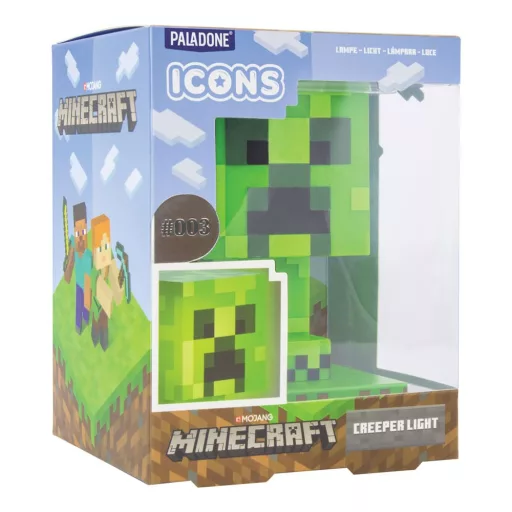 Minecraft Icons Lámpa Creeper 11 cm
