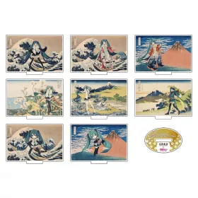   Katsushika Hokusai x Hatsune Miku Acrylic Figure 5 cm Blind Box Assortment (8)