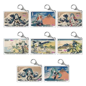   Katsushika Hokusai x Hatsune Miku Acrylic Keychains Blind Box Assortment (8)