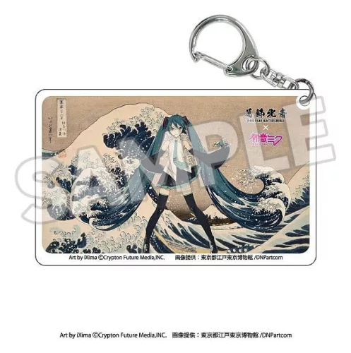 Katsushika Hokusai x Hatsune Miku Acrylic Keychains Blind Box Assortment (8)