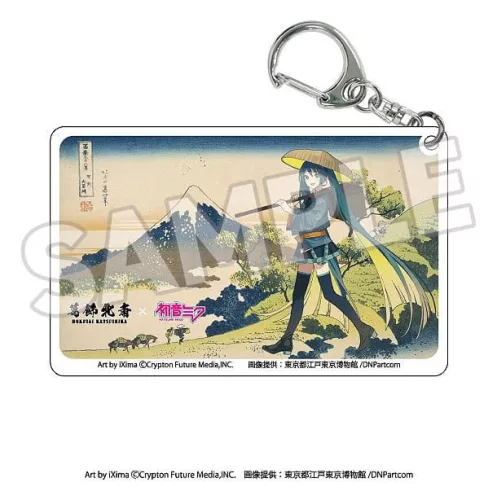 Katsushika Hokusai x Hatsune Miku Acrylic Keychains Blind Box Assortment (8)