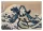 Katsushika Hokusai x Hatsune Miku Acrylic Panel Thirty-six Views of Mount Fuji The Great Wave off Kanagawa 30 cm
