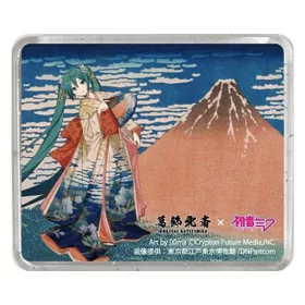   Katsushika Hokusai x Hatsune Miku 3D Magnet Thirty-six Views of Mount Fuji Fine Wind, Clear Morning