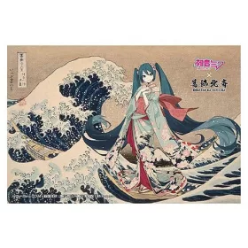   Hatsune Miku x Katsushika Hokusai iXima Postcard The Great Wave off Kanagawa (Kimono) (10)