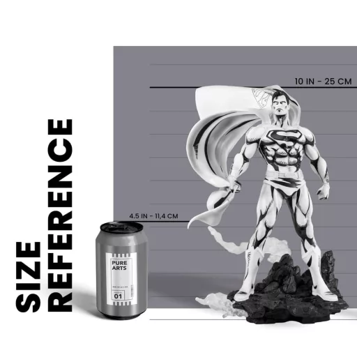 Batman PX PVC Szobor 1/8 SDCC 2024 Superman Black & White Version 30 cm