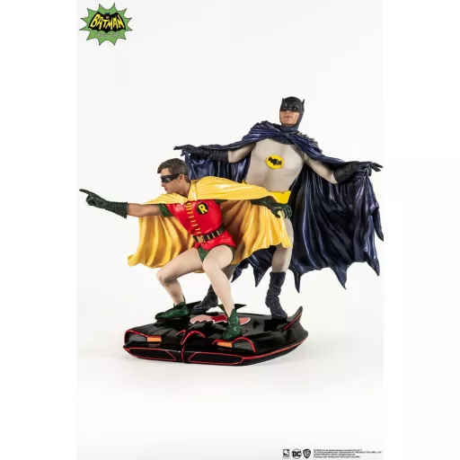 DC Comics PVC Diorama Statue 1/8 Batman & Robin 1966 23 cm