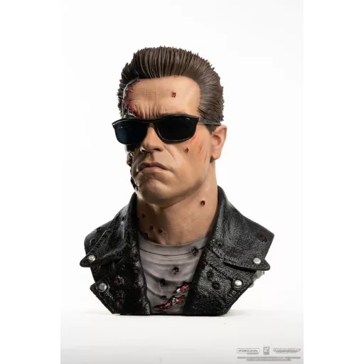 Terminator 2 Replik 1/1 T-800 Model 101 Battle Damaged Art Mask 47 cm
