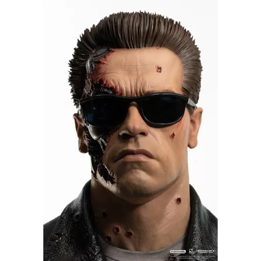 Terminator 2 Replik 1/1 T-800 Model 101 Battle Damaged Art Mask 47 cm