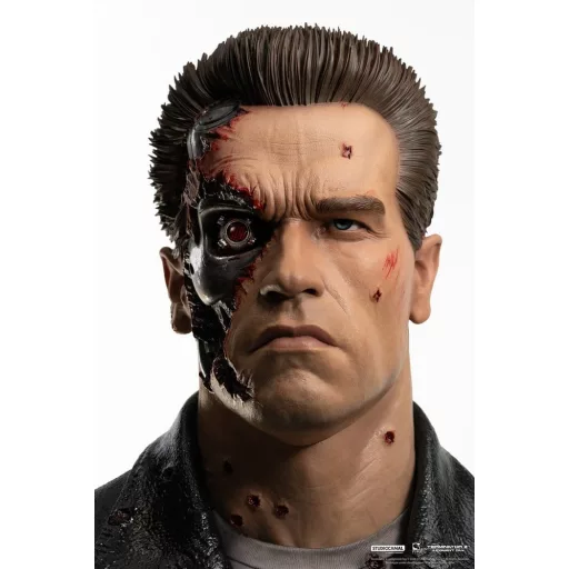 Terminator 2 Replik 1/1 T-800 Model 101 Battle Damaged Art Mask 47 cm