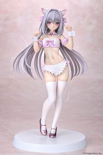 Tsuki ni Yorisou Otome no Sahou PVC Statue 1/6 Luna Sakurakouji Cat Maid Sakura Color Ver. 26 cm