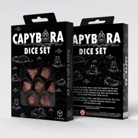 Capybara Dice Set of 7 Chillo