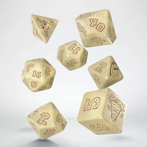 Capybara Dice Set of 7 Sleepie
