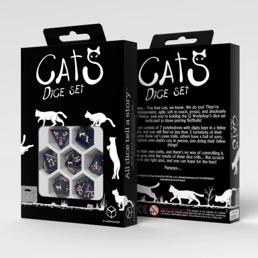 CATS Dice Set of 7 Mittens