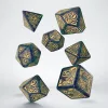Call of Cthulhu 7th Edition Dice Set of 7 Blue-green & Gold