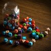 Round Jar of Classic RPG Dice (80)