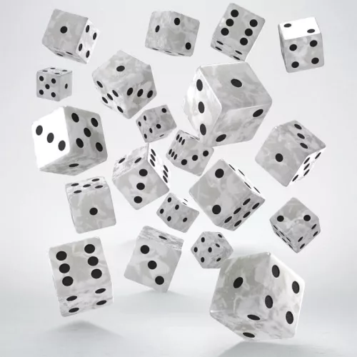 Q Workshop Dice Set Full Pack D6 Pearl (20)