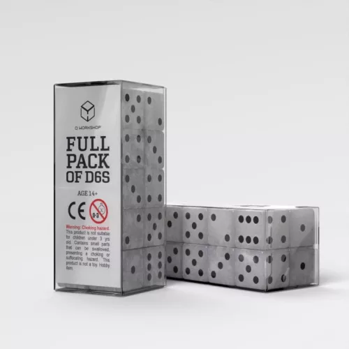 Q Workshop Dice Set Full Pack D6 Pearl (20)