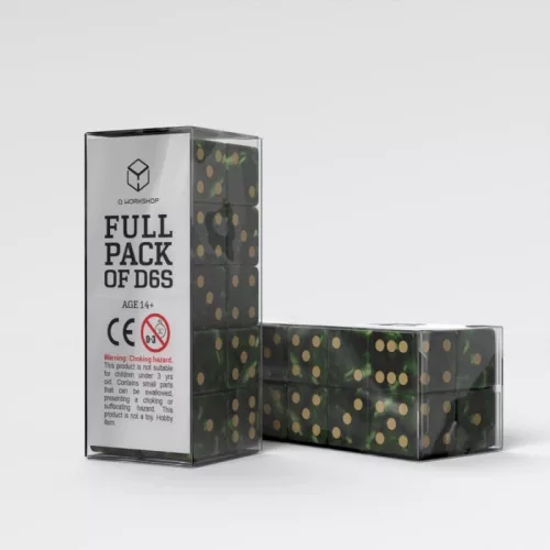 Q Workshop Dice Set Full Pack D6 Green (20)