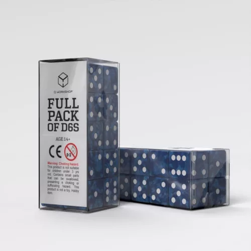 Q Workshop Dice Set Full Pack D6 Cobalt (20)
